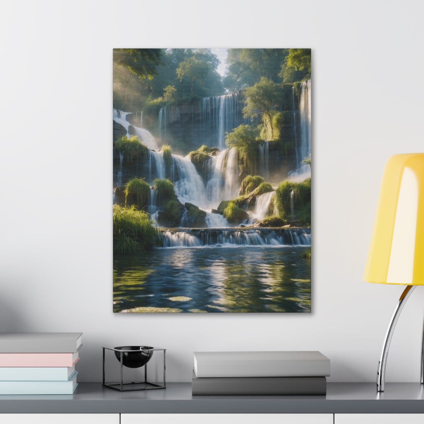 Majestic Waterfalls Art Canvas Ed. 11