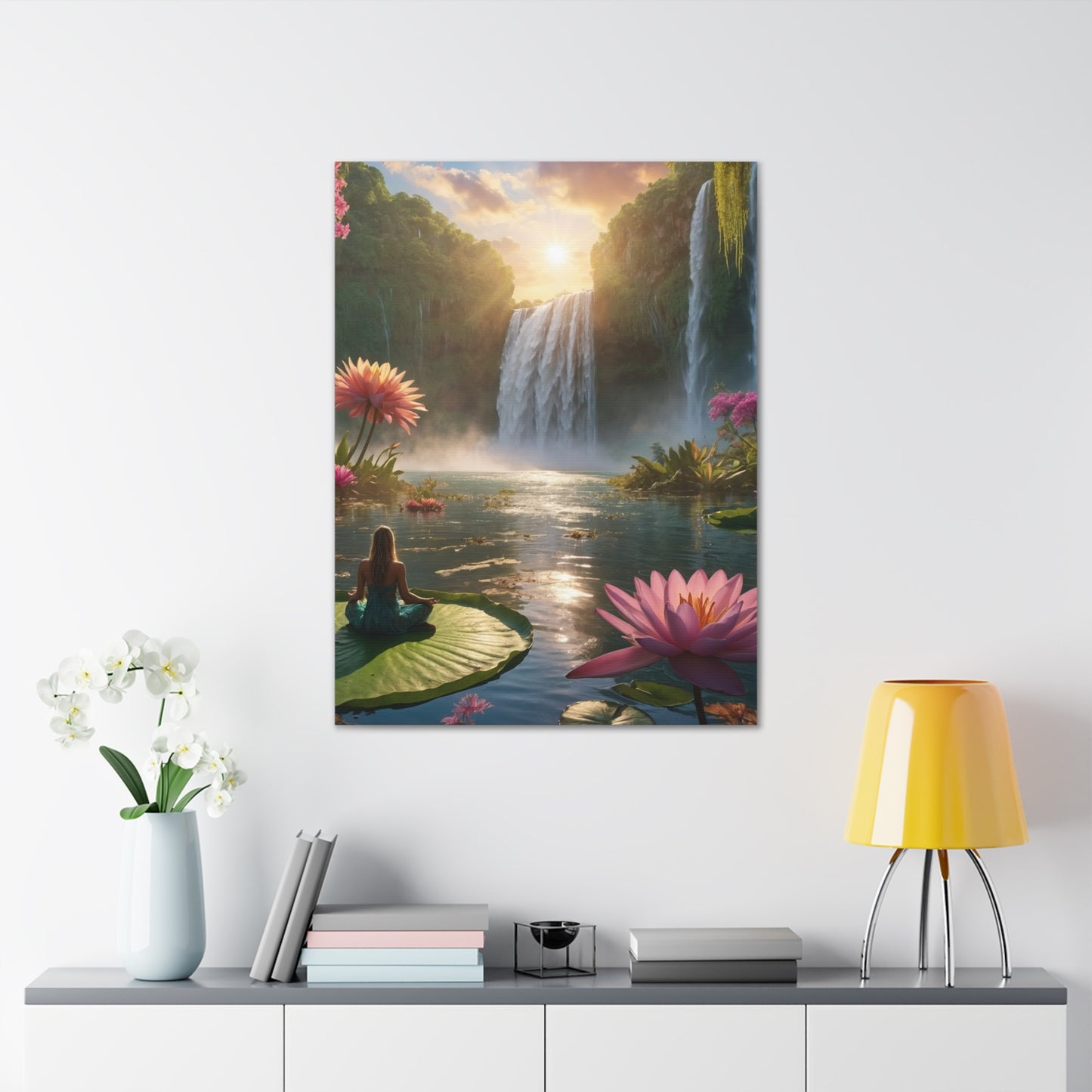 Blissful Lotus Art Canvas Ed. 12