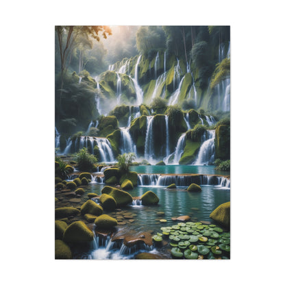 Majestic Waterfalls Art Canvas Ed. 13