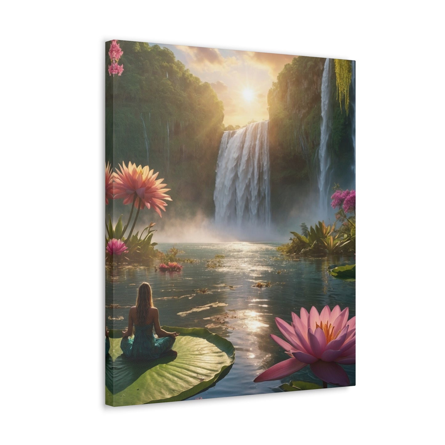 Blissful Lotus Art Canvas Ed. 12