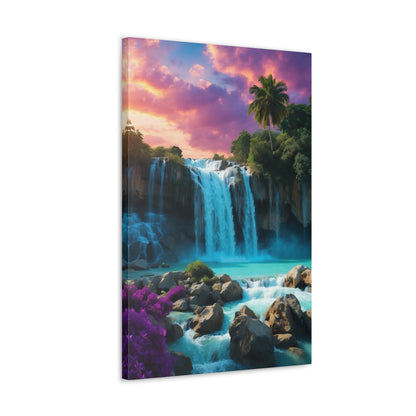 Majestic Waterfalls Art Canvas Ed. 34