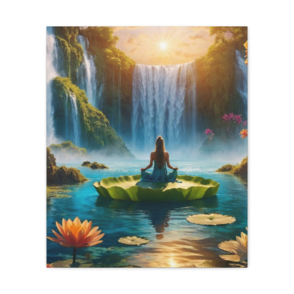 Blissful Lotus Art Canvas Ed. 14