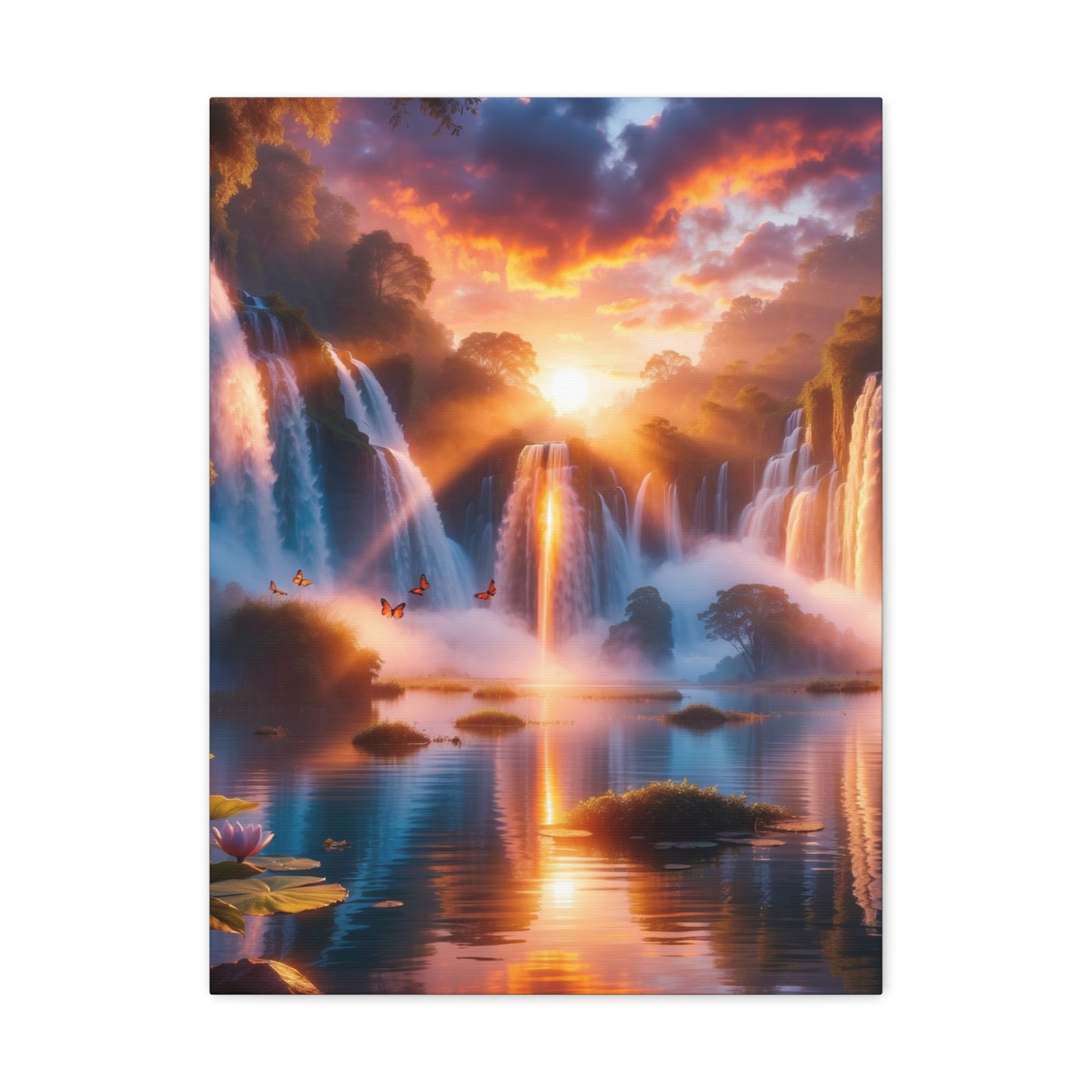 Majestic Waterfalls Art Canvas Ed. 21