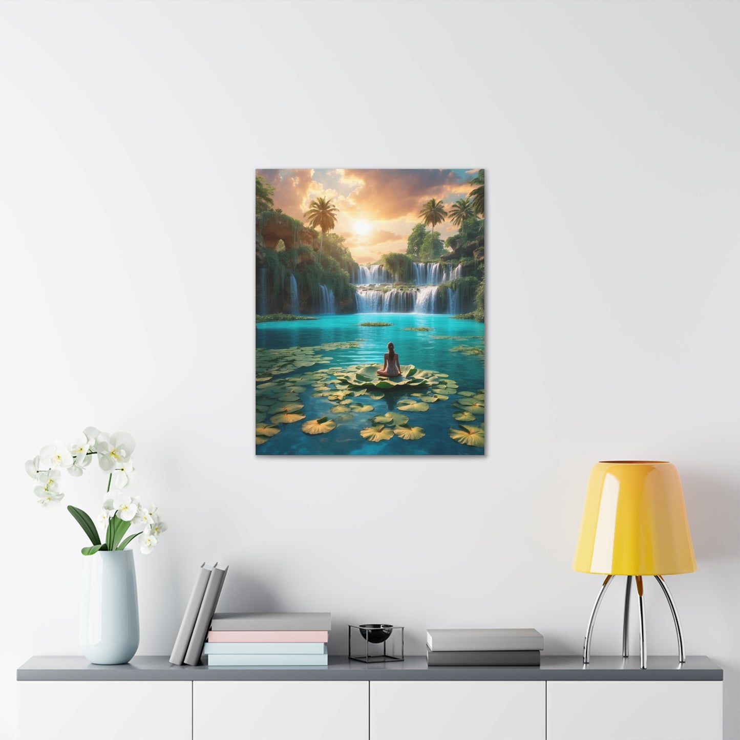 Blissful Lotus Art Canvas Ed. 1