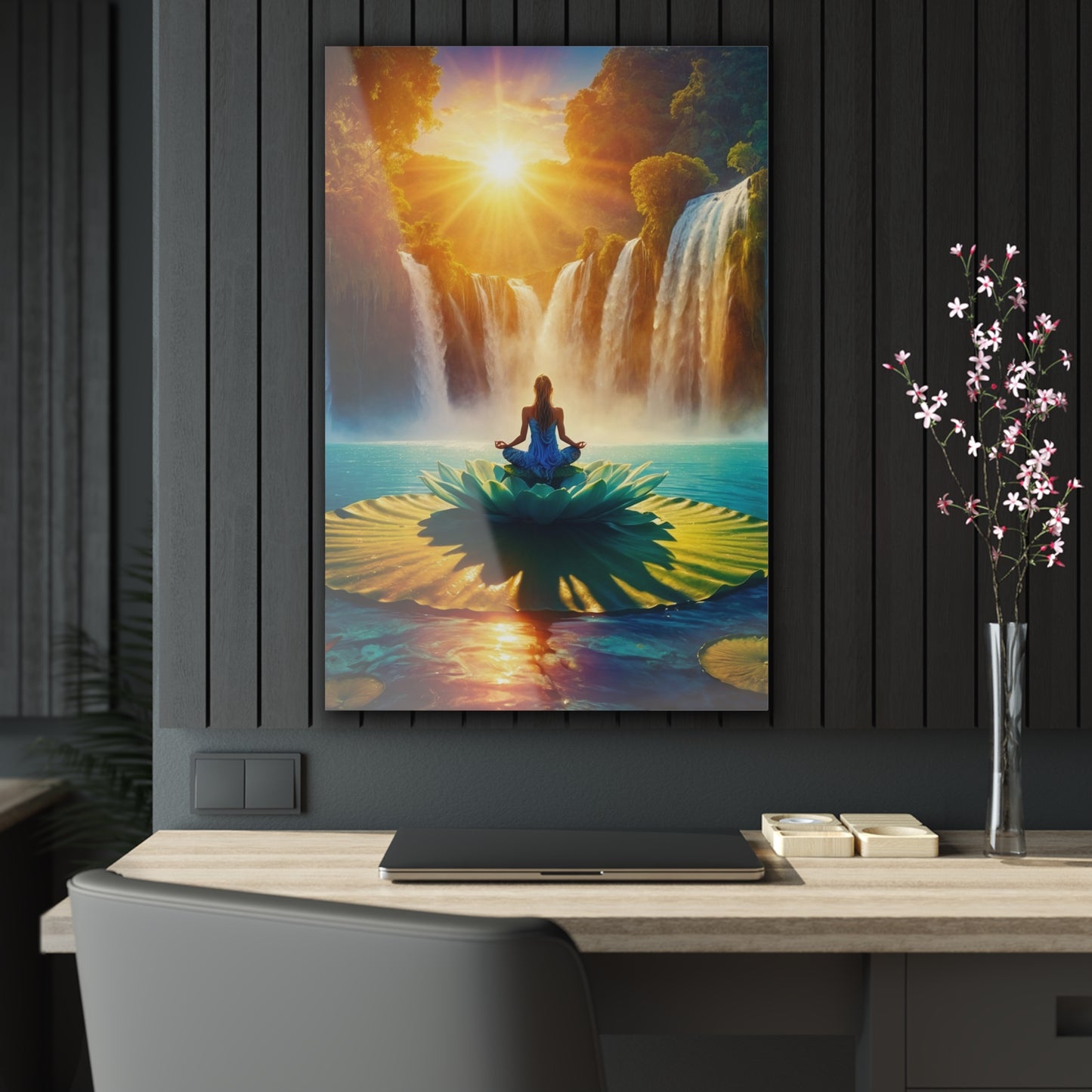 Blissful Lotus Acrylic Print Ed. 13