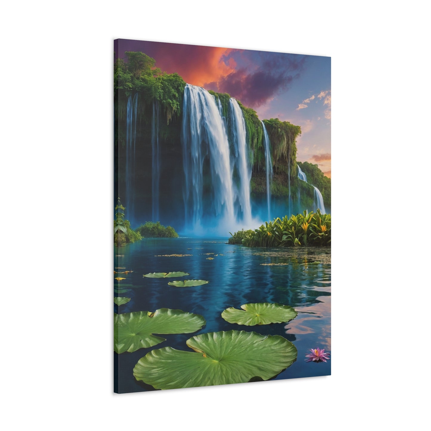 Blissful Lotus Art Canvas Ed. 3