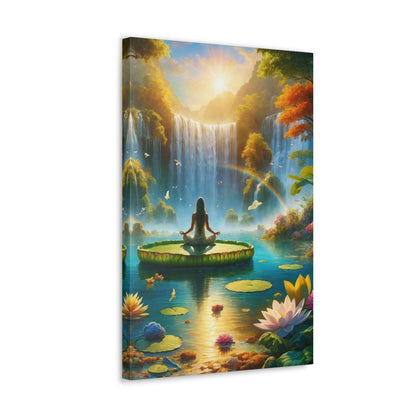 Blissful Lotus Art Canvas Ed. 16