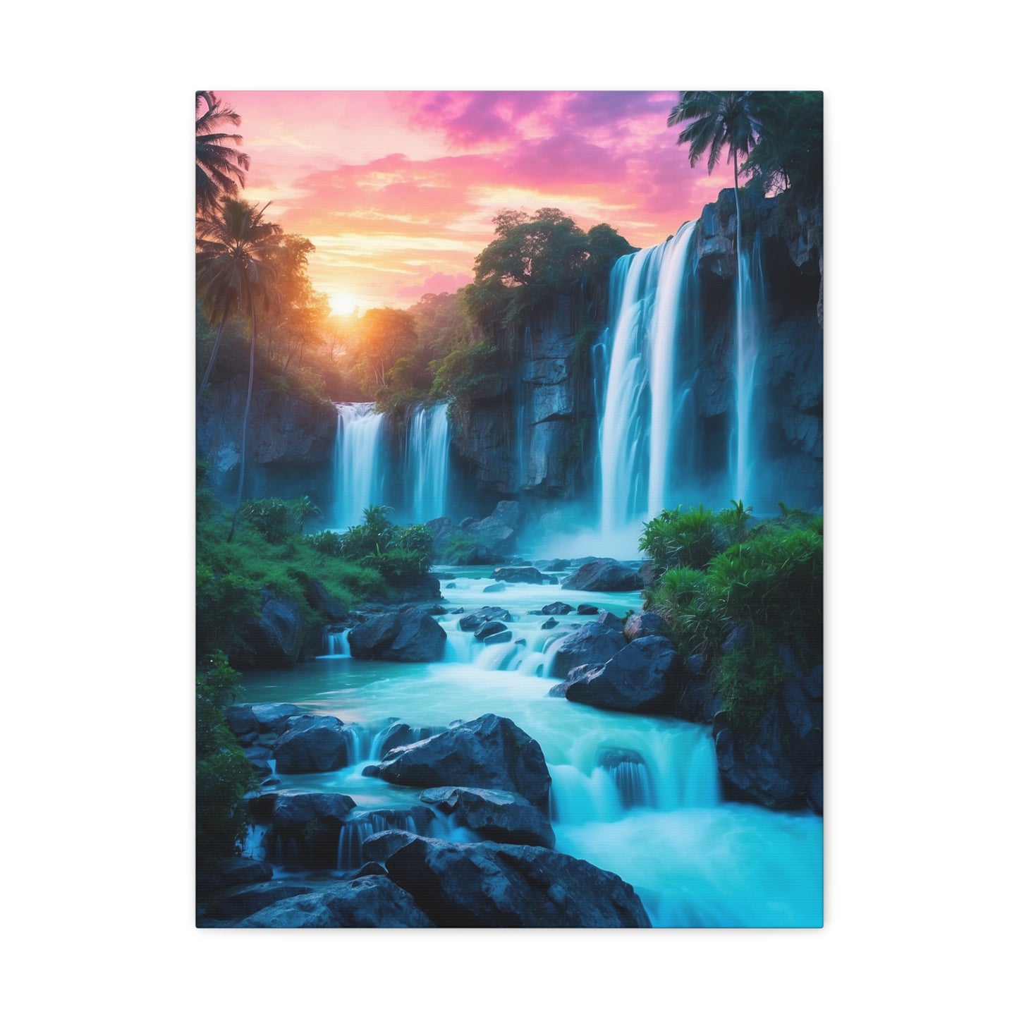 Majestic Waterfalls Art Canvas Ed. 31