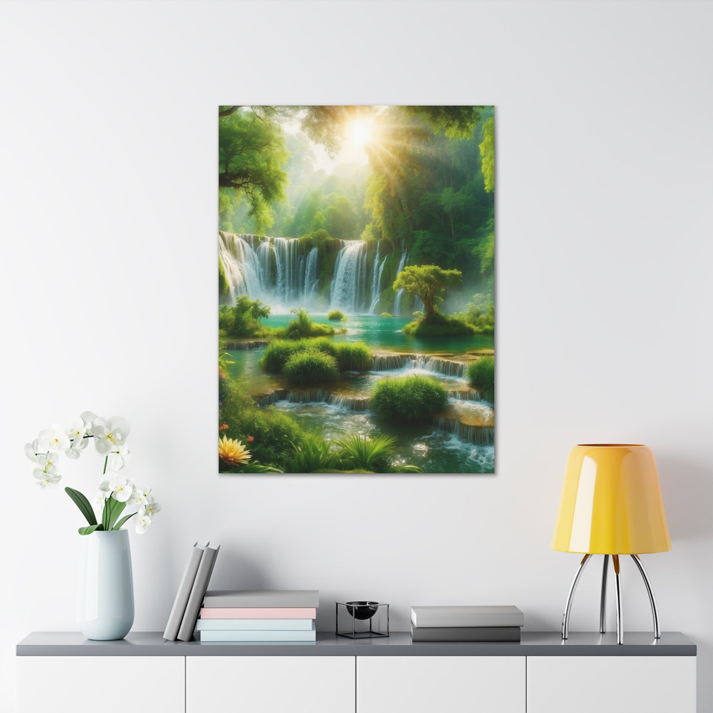 Majestic Waterfalls Art Canvas Ed. 4