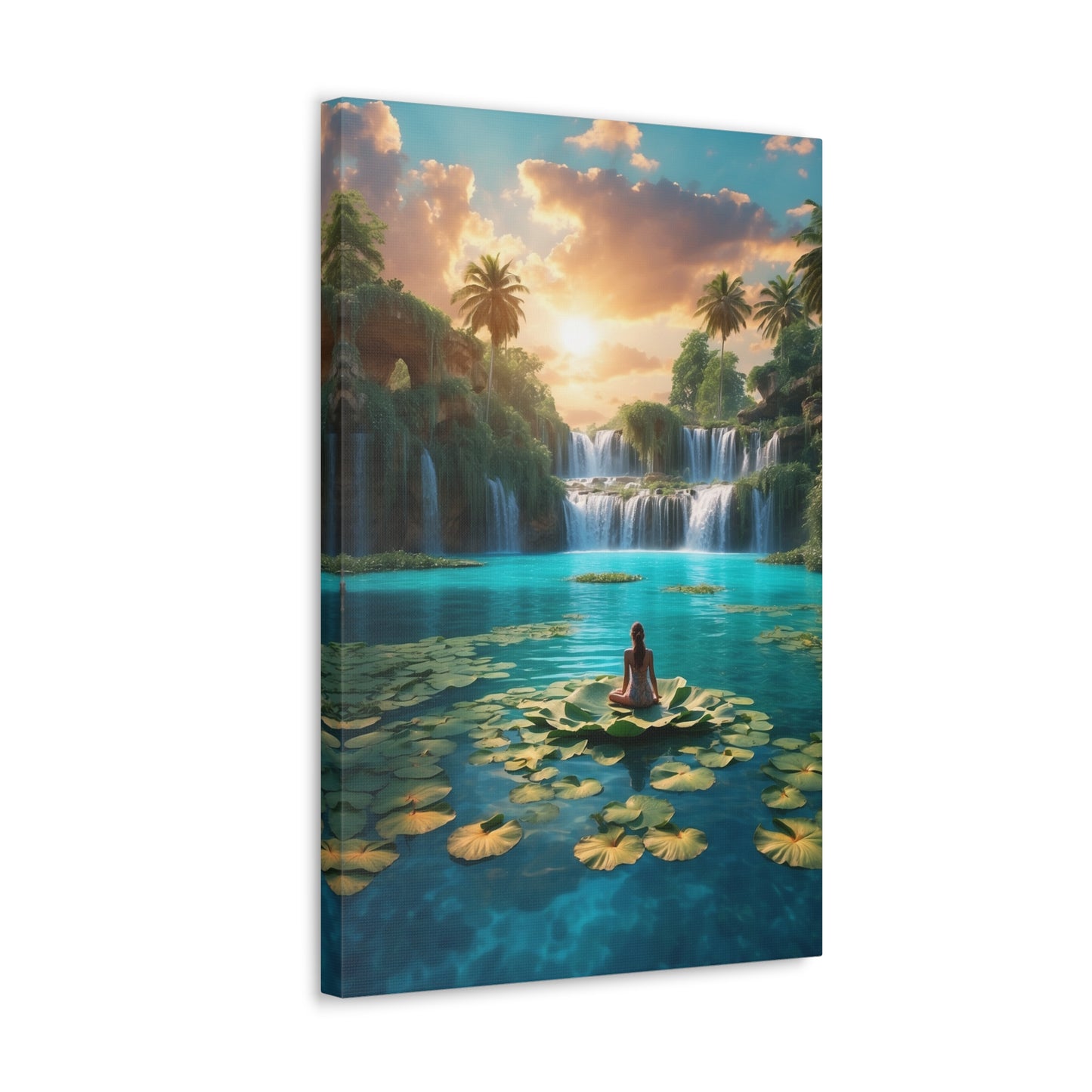 Blissful Lotus Art Canvas Ed. 1