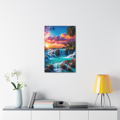 Majestic Waterfalls Art Canvas Ed. 33