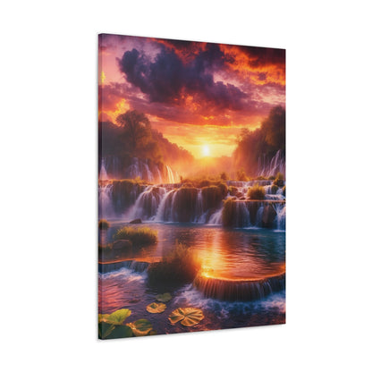 Majestic Waterfalls Art Canvas Ed. 18