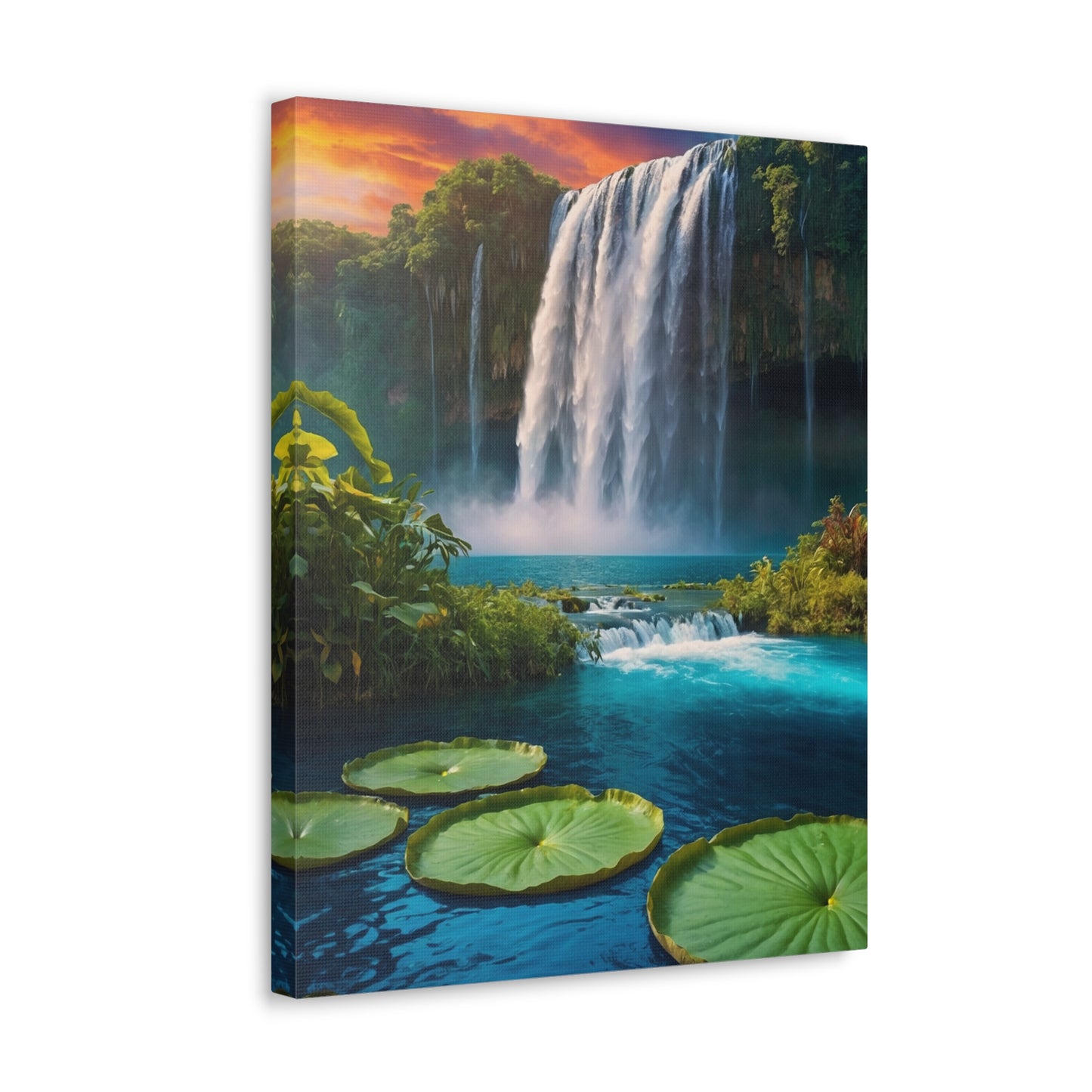 Majestic Waterfalls Art Canvas Ed. 47