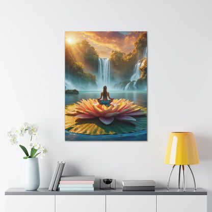 Blissful Lotus Art Canvas Ed. 10