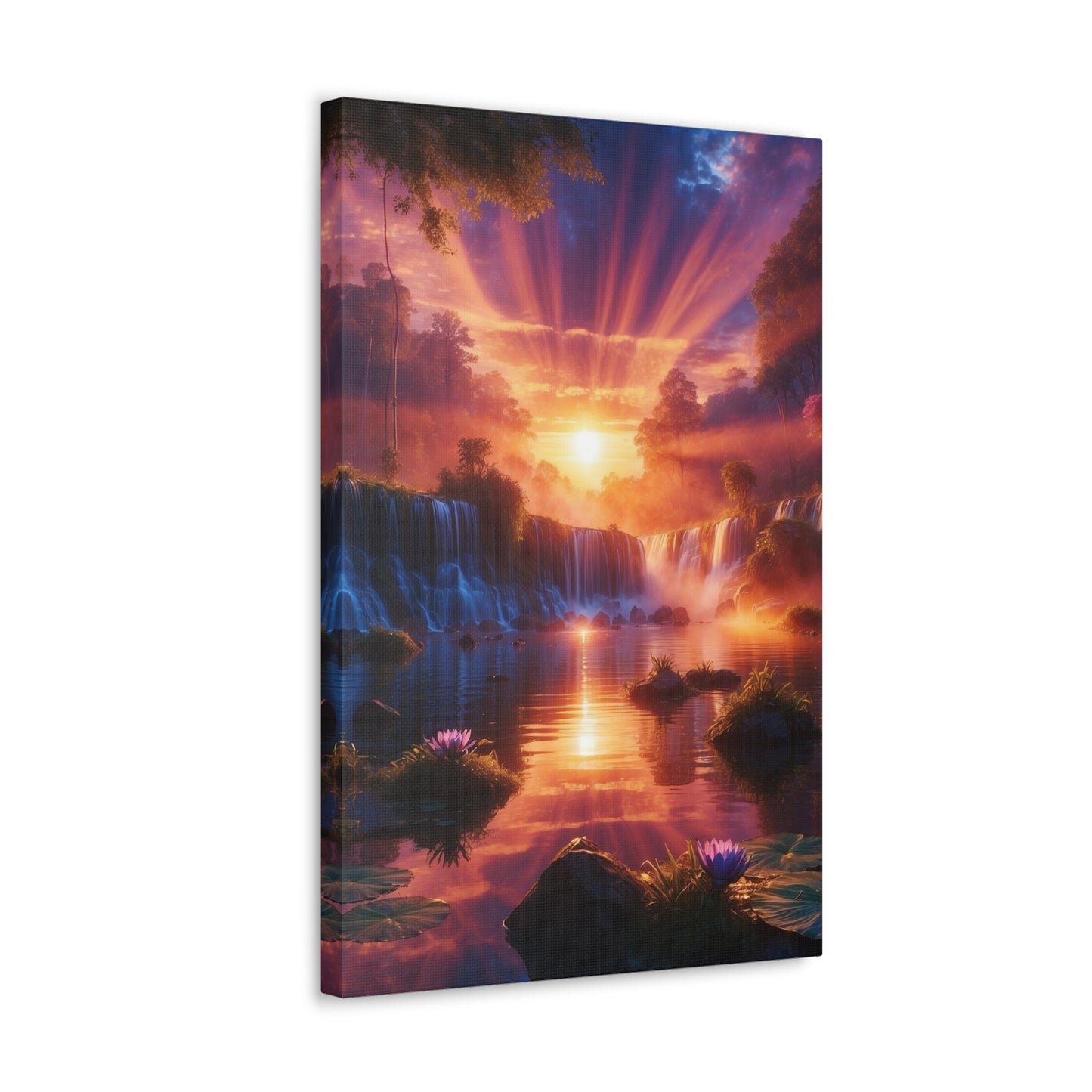 Majestic Waterfalls Art Canvas Ed. 23