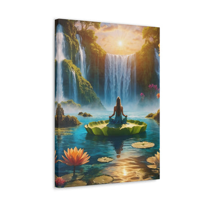 Blissful Lotus Art Canvas Ed. 14