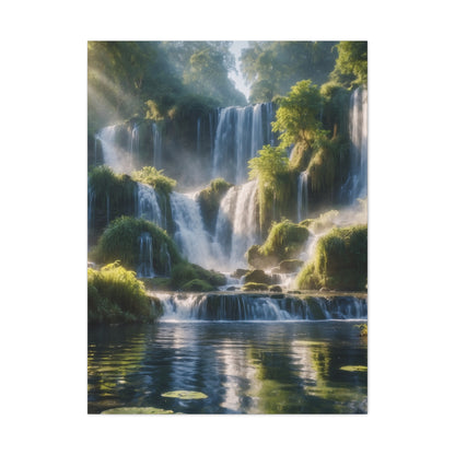 Majestic Waterfalls Art Canvas Ed. 12