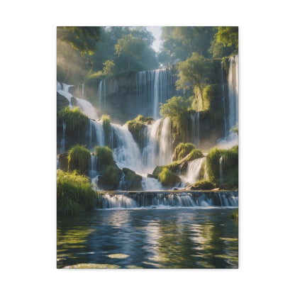 Majestic Waterfalls Art Canvas Ed. 11