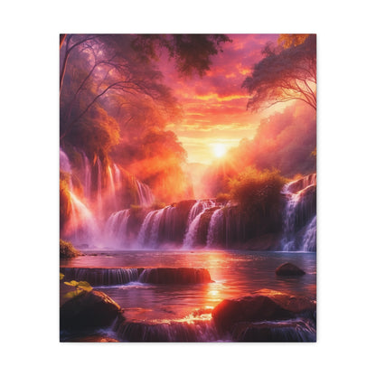 Majestic Waterfalls Art Canvas Ed. 19