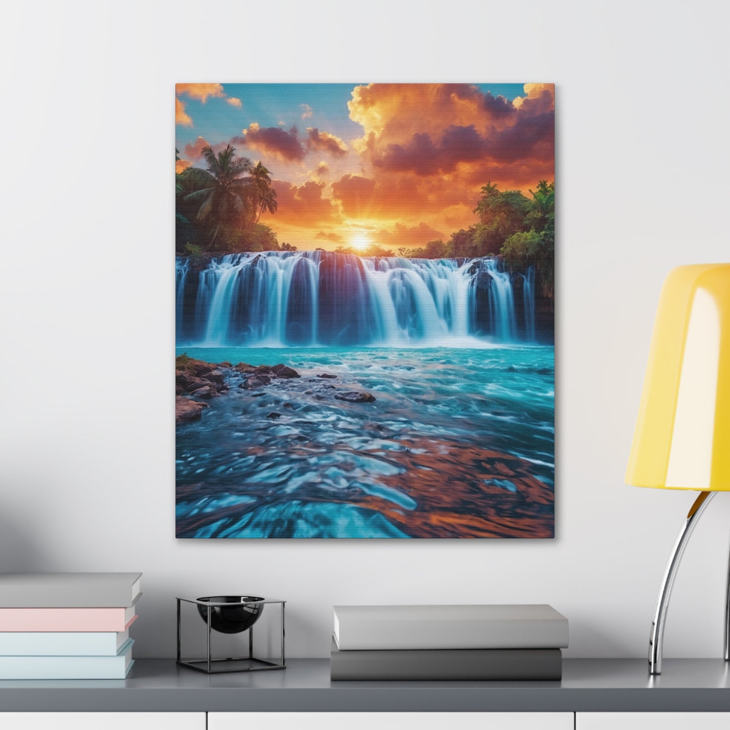 Majestic Waterfalls Art Canvas Ed. 43