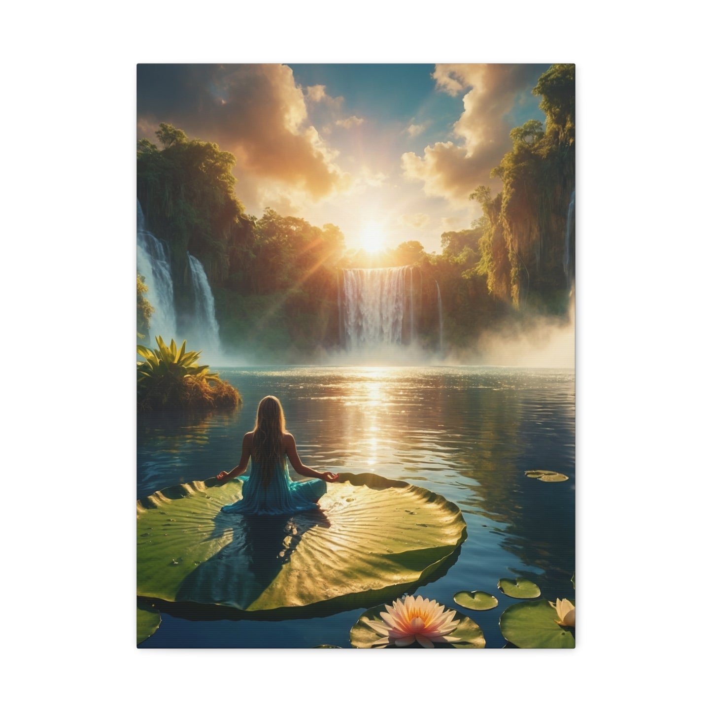 Blissful Lotus Art Canvas Ed. 11