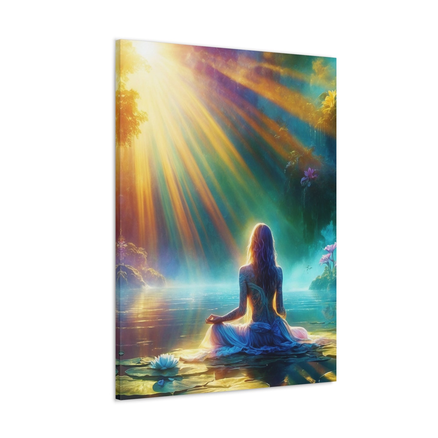 Blissful Lotus Art Canvas Ed. 5