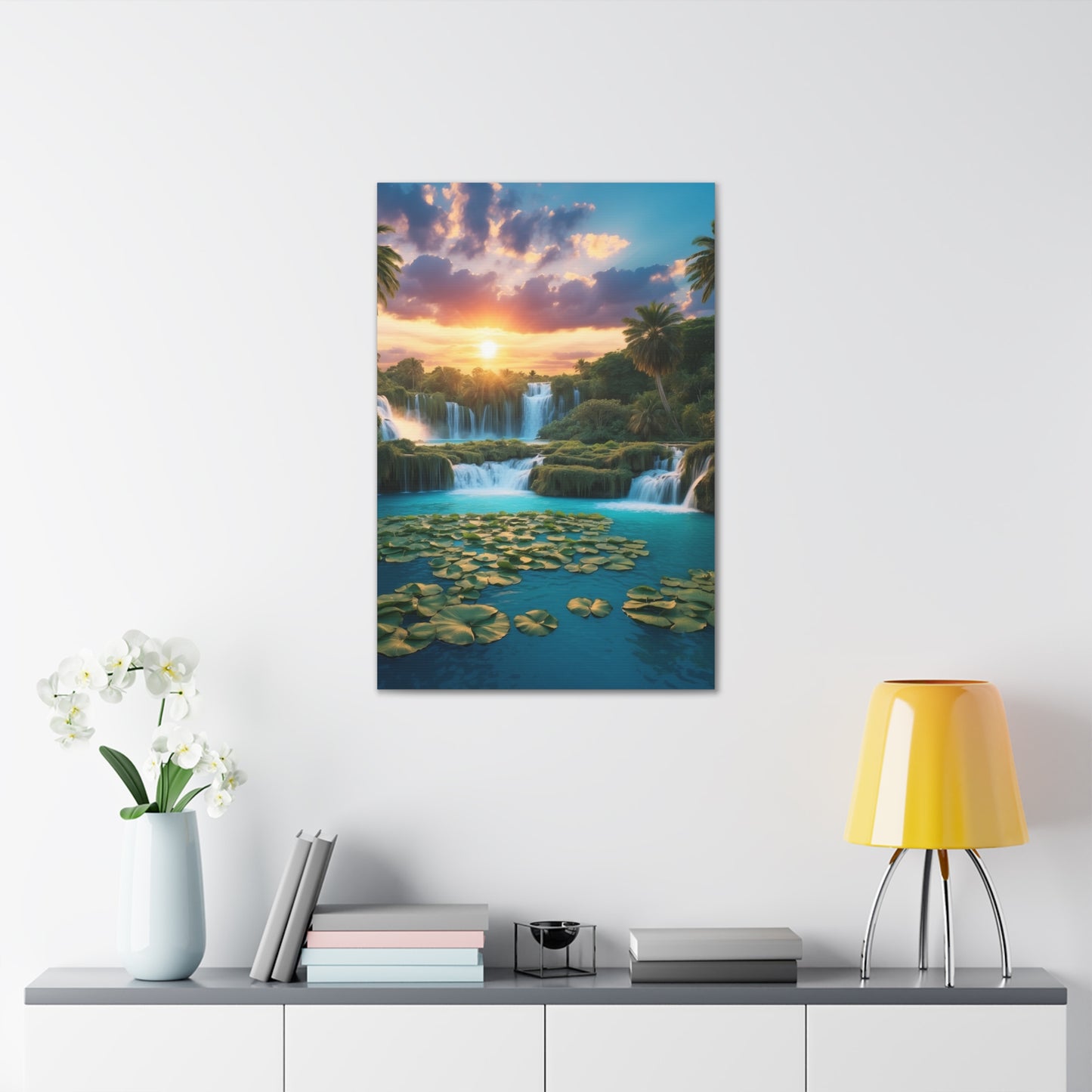 Majestic Waterfalls Art Canvas Ed. 41