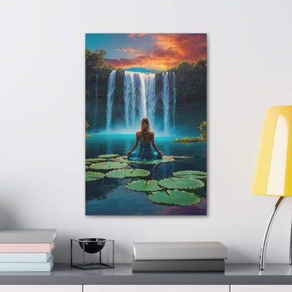 Blissful Lotus Art Canvas Ed. 2