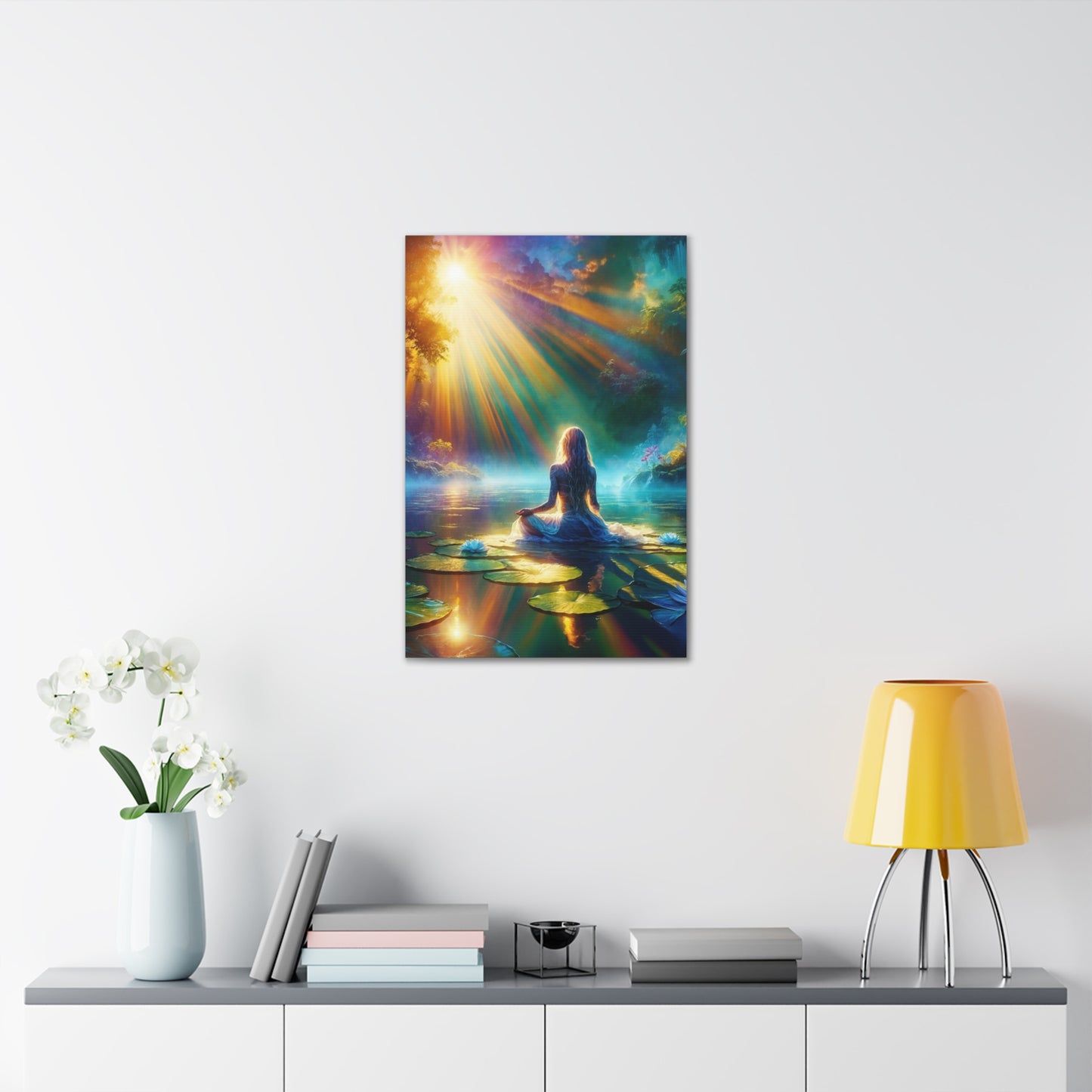 Blissful Lotus Art Canvas Ed. 6