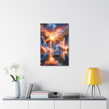 Majestic Waterfalls Art Canvas Ed. 20