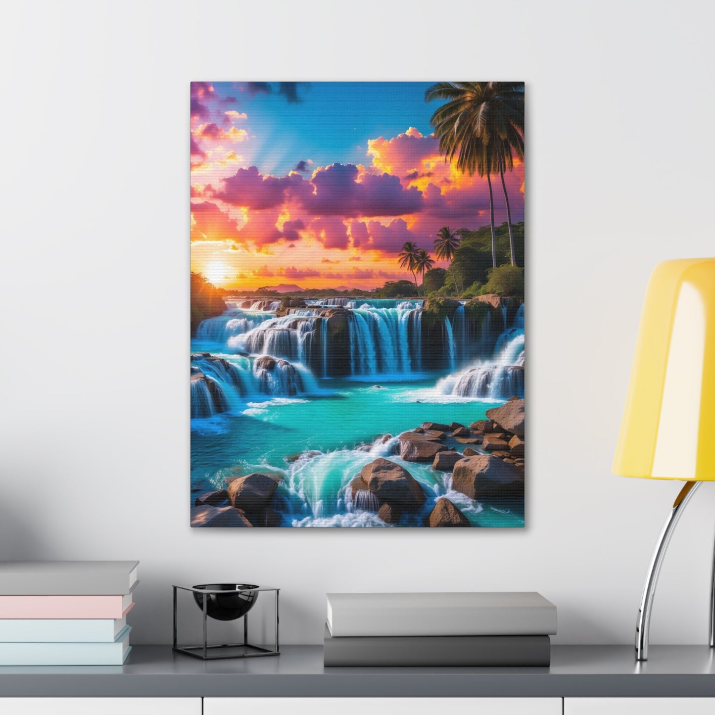 Majestic Waterfalls Art Canvas Ed. 33