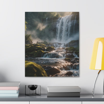 Majestic Waterfalls Art Canvas Ed. 15