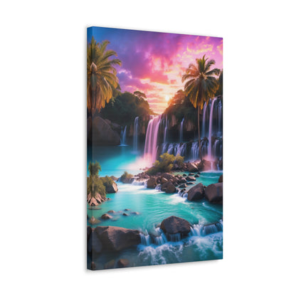 Majestic Waterfalls Art Canvas Ed. 36