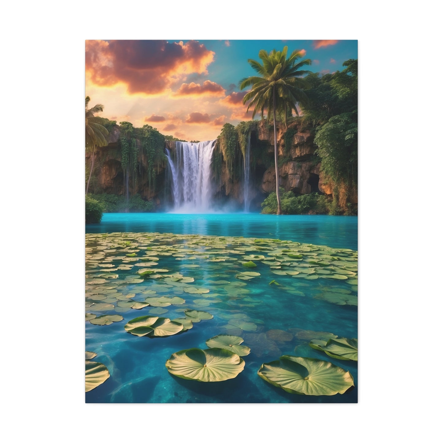 Majestic Waterfalls Art Canvas Ed. 39