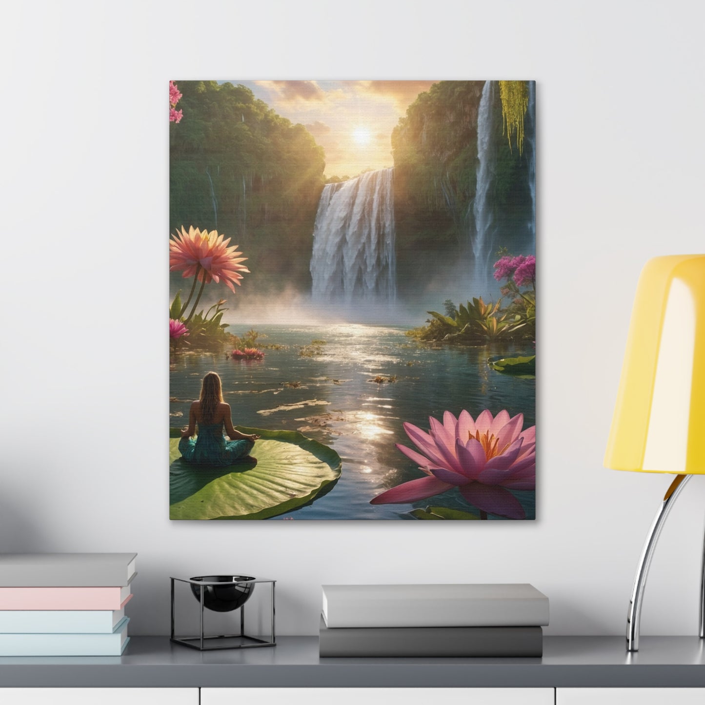 Blissful Lotus Art Canvas Ed. 12