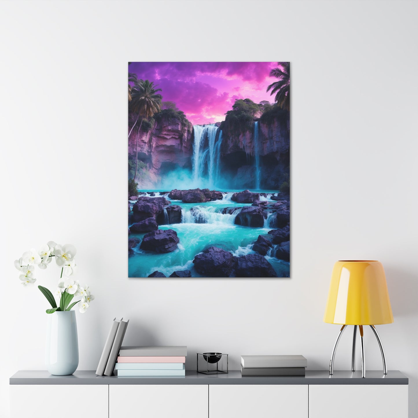 Majestic Waterfalls Art Canvas Ed. 30