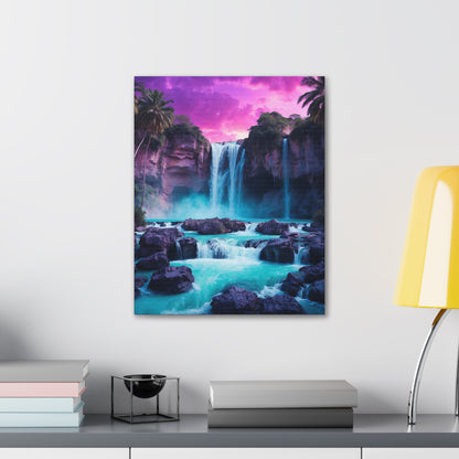 Majestic Waterfalls Art Canvas Ed. 30