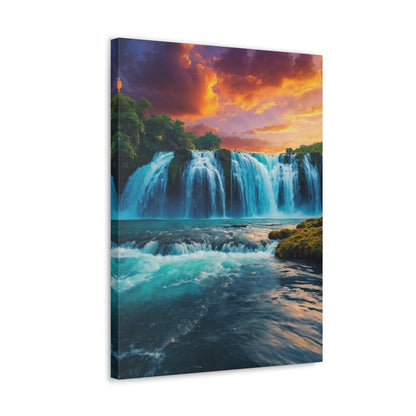 Majestic Waterfalls Art Canvas Ed. 46