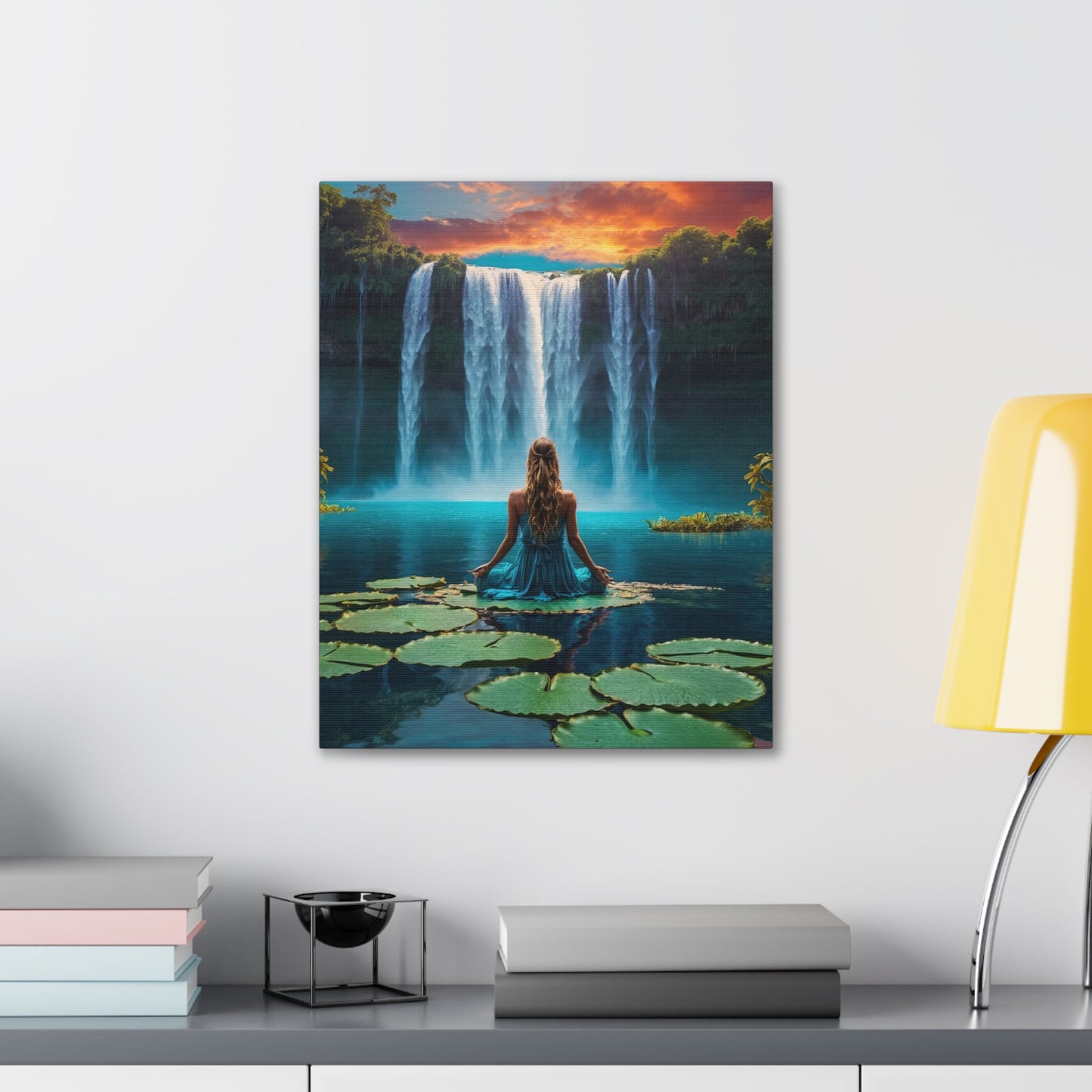 Blissful Lotus Art Canvas Ed. 2