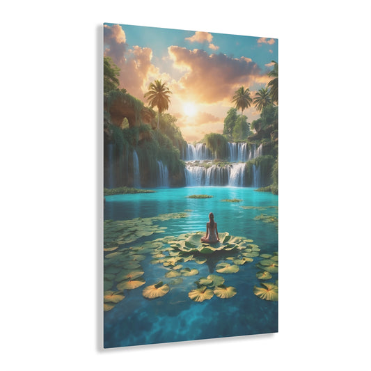 Blissful Lotus Acrylic Print Ed. 1