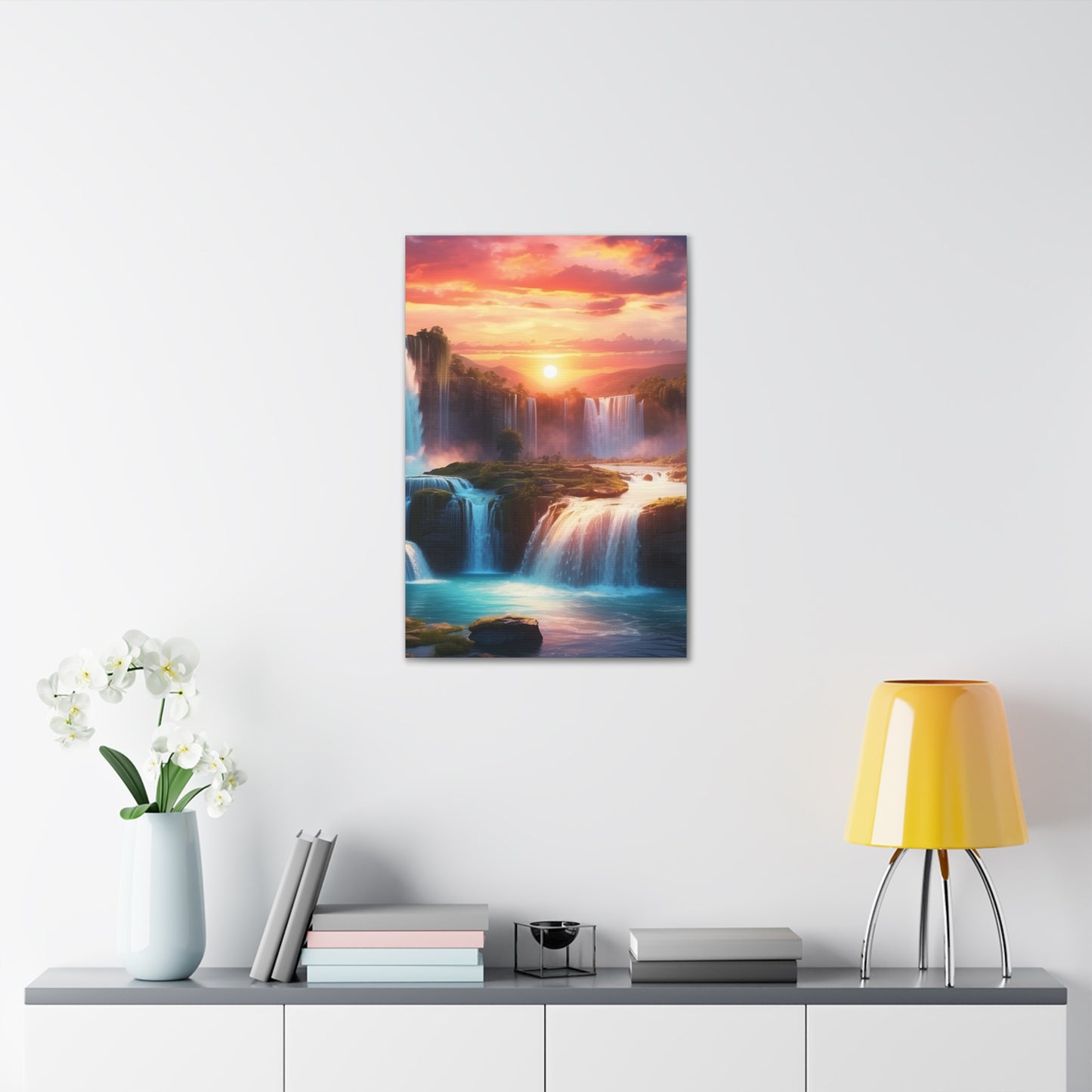 Majestic Waterfalls Art Canvas Ed. 26