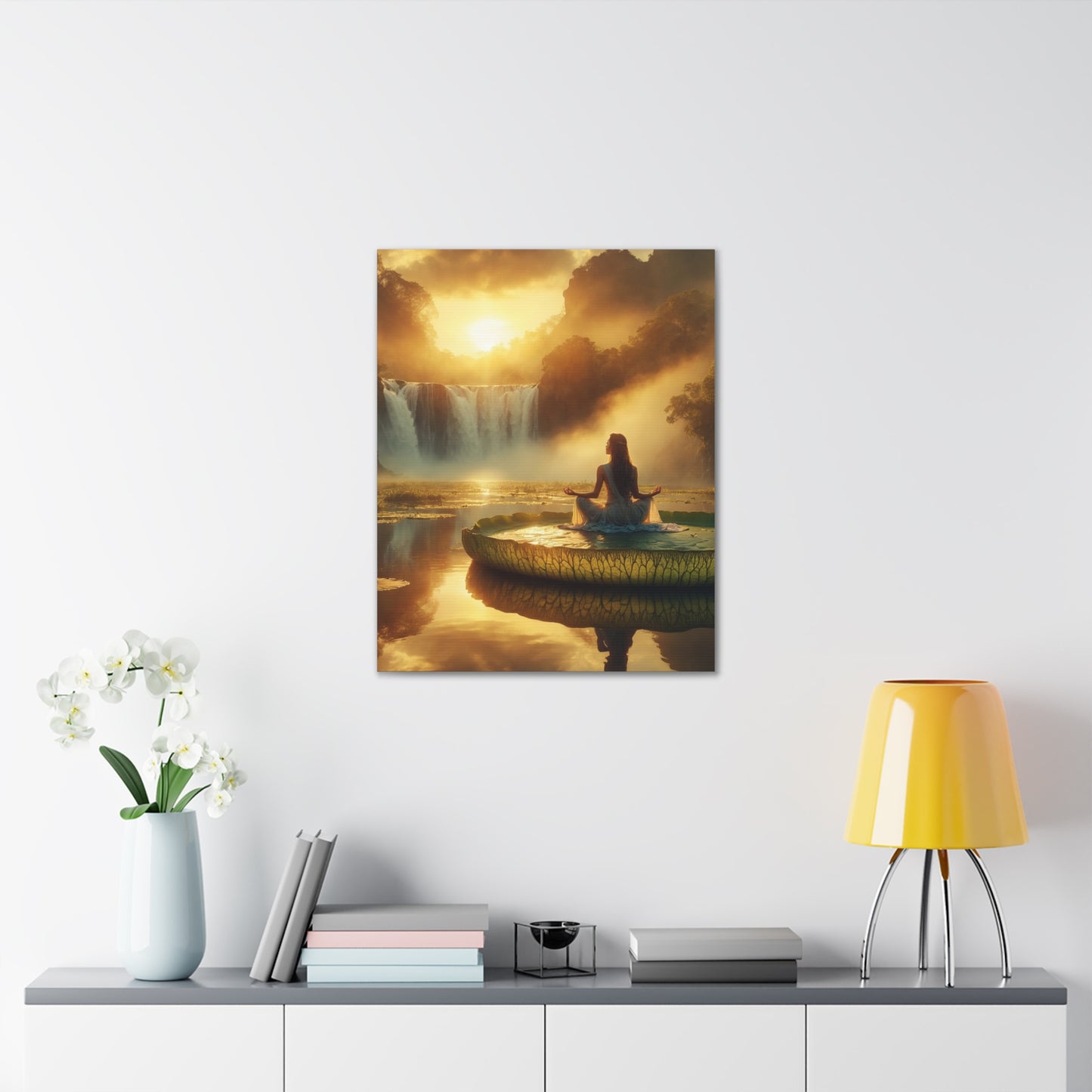 Blissful Lotus Art Canvas Ed. 7