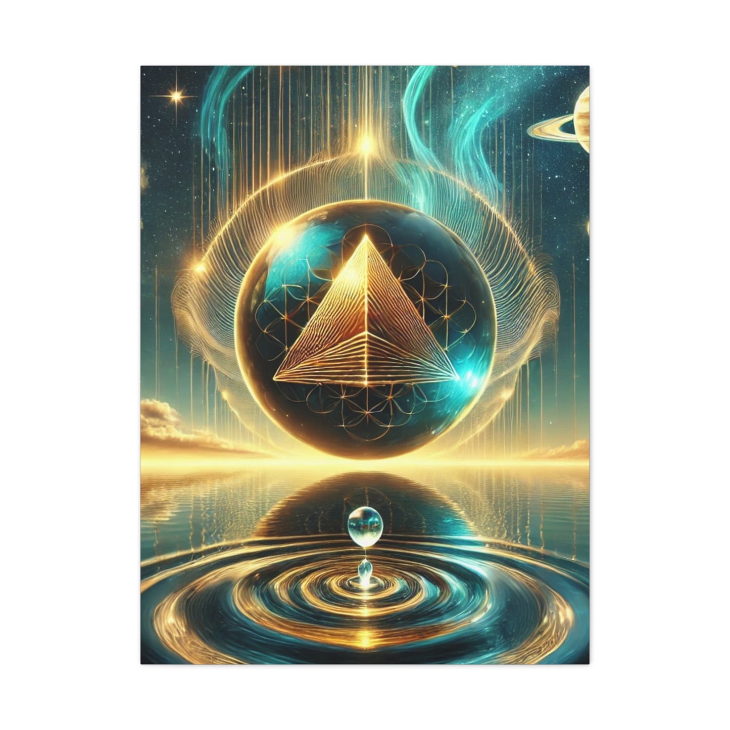 Sacred Geometry Art Canvas Ed. 35