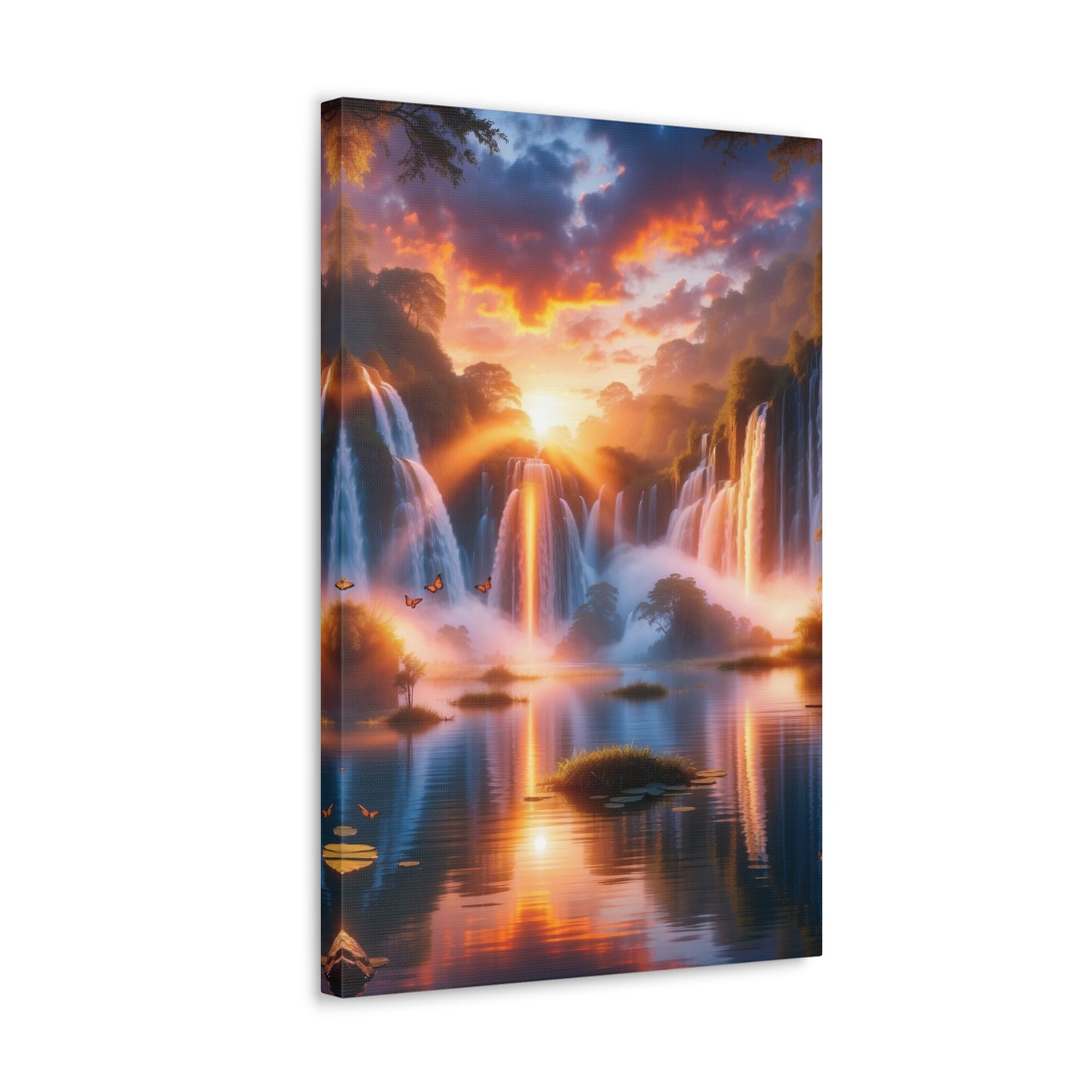 Majestic Waterfalls Art Canvas Ed. 20