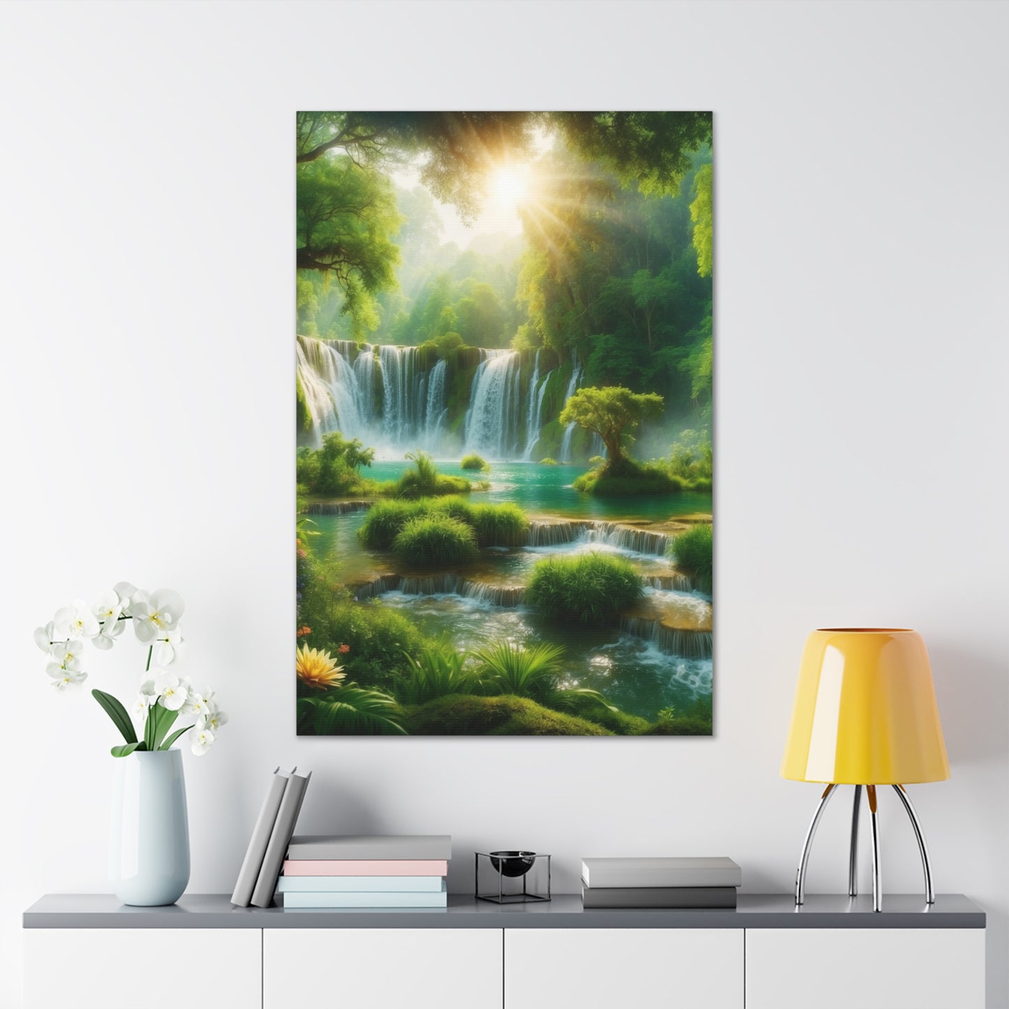 Majestic Waterfalls Art Canvas Ed. 4