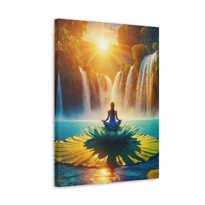 Blissful Lotus Art Canvas Ed. 13