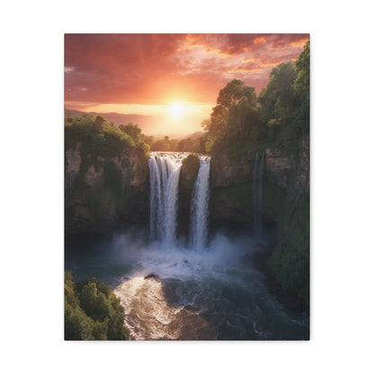 Majestic Waterfalls Art Canvas Ed. 28