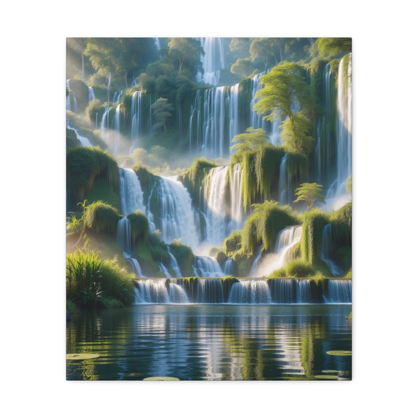 Majestic Waterfalls Art Canvas Ed. 10