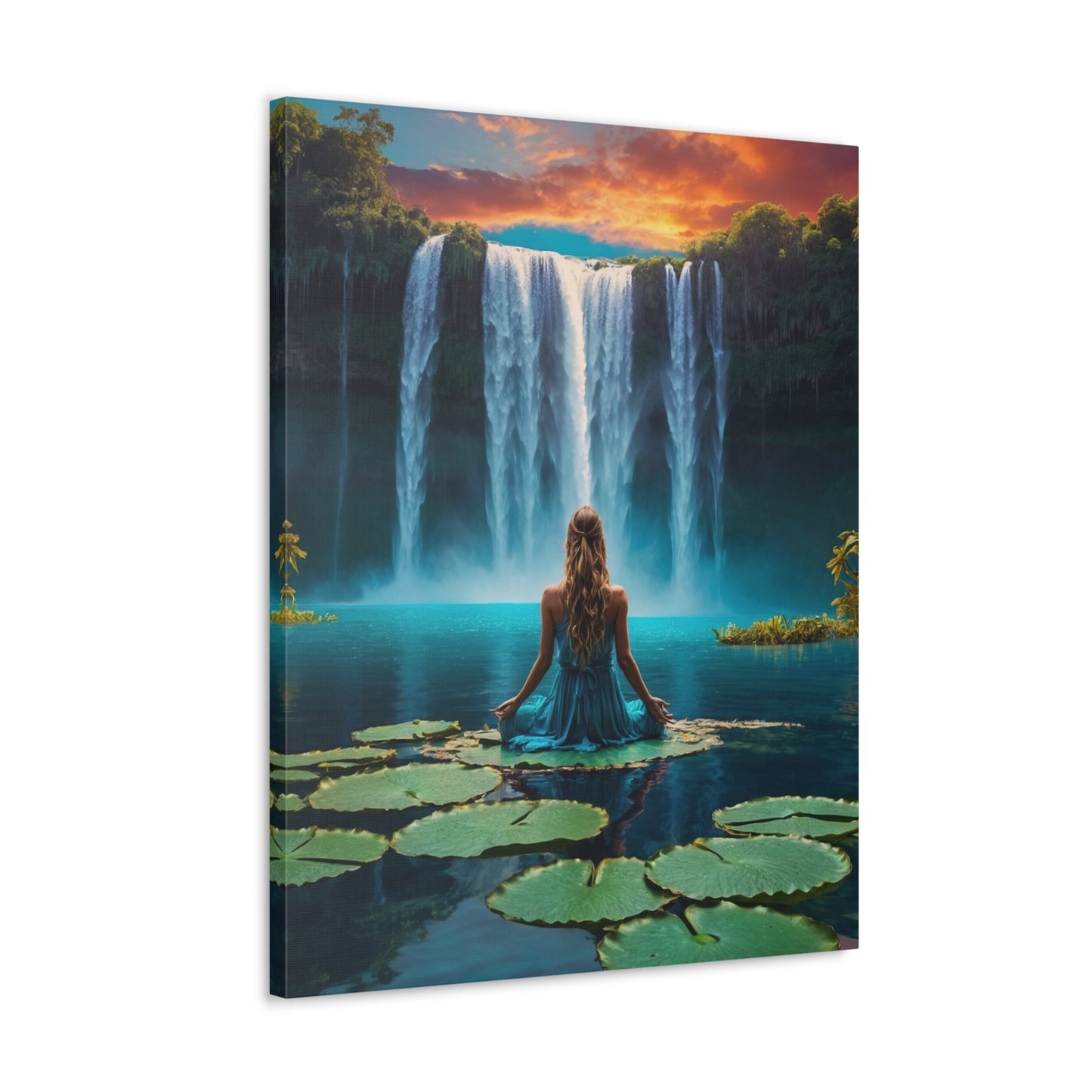 Blissful Lotus Art Canvas Ed. 2