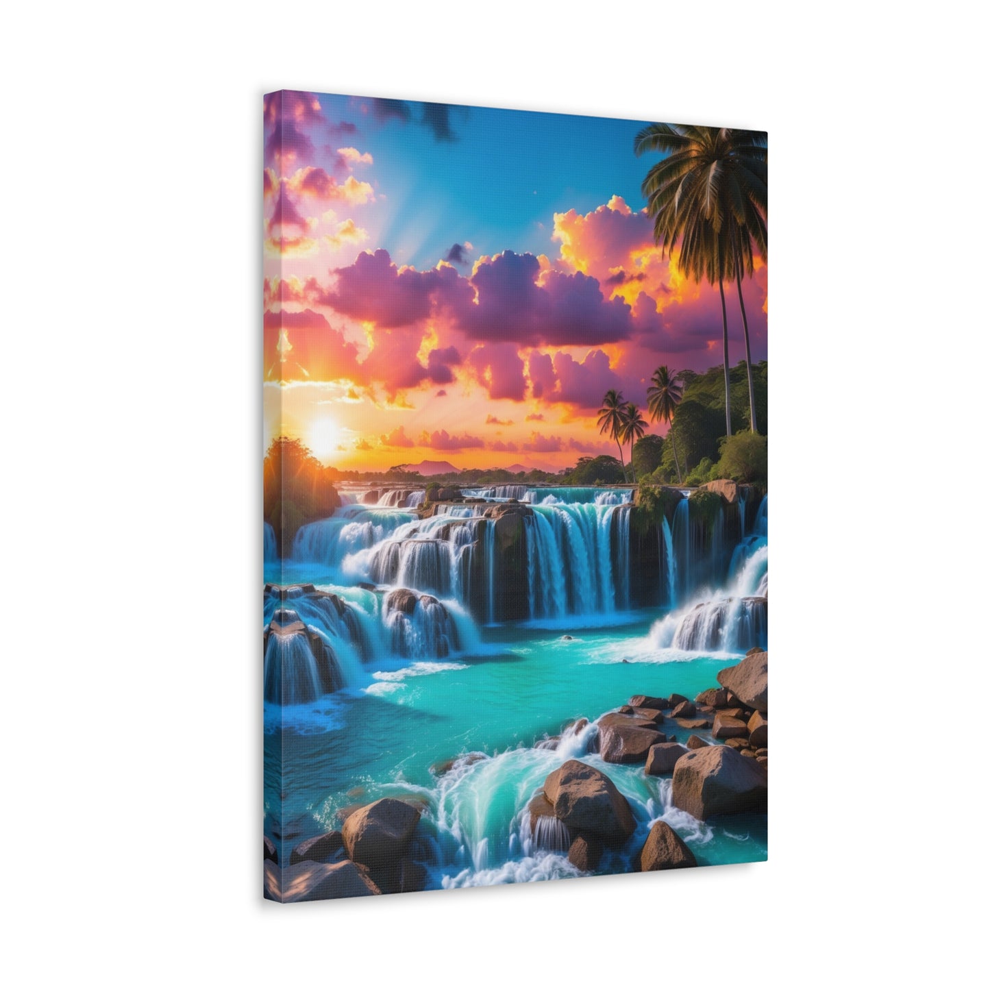 Majestic Waterfalls Art Canvas Ed. 33